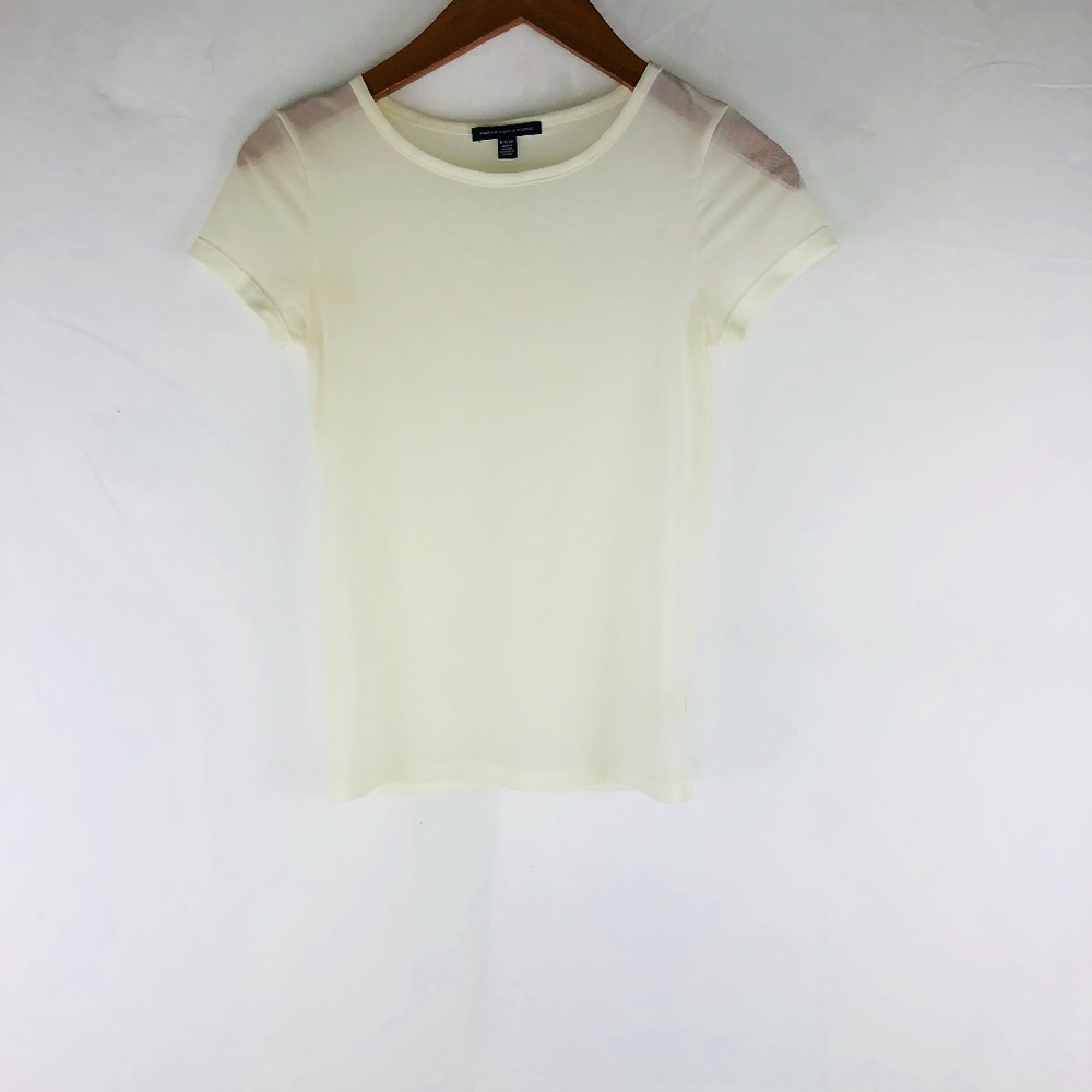 American Eagle Sheer Short Sleeve Top Size Small